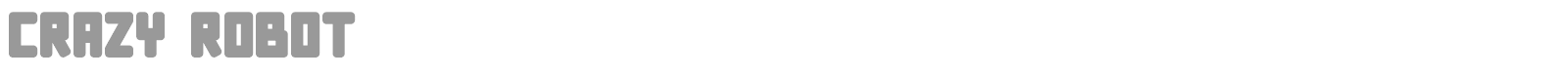 Crazy Robot font preview